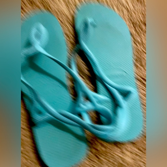 Havanas wrap around boy blue sandals worn 1 time size 37-38 - Picture 2 of 4